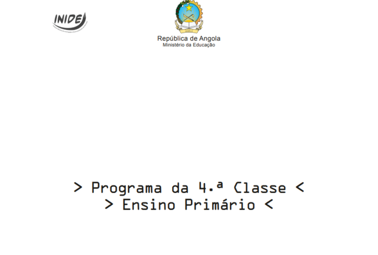 Baixar Programa do Ensino Primário da 4.ª Classe(Editora Moderna) PDF