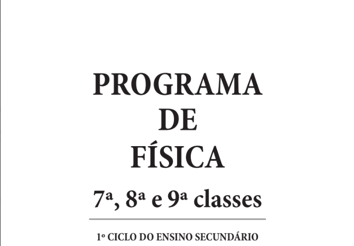 Baixar Programa de Física - 7a, 8a e 9a classes