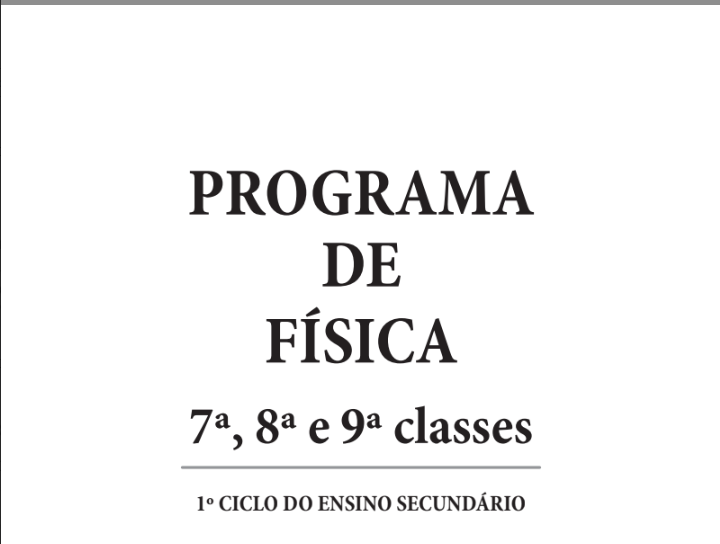 Baixar Programa de Física - 7a, 8a e 9a classes