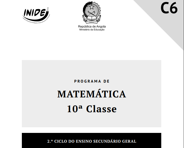 Baixar Programa de Matemática - 10ª Classe PDF