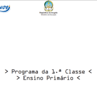 Baixar Programa do Ensino Primário da 1.ª Classe(Editora Moderna) PDF