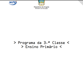 Programa do Ensino Primário da 3.a Classe