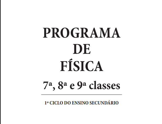Baixar Programa de Física - 7ª, 8ª e 9ª classes(Editora Moderna) PDF